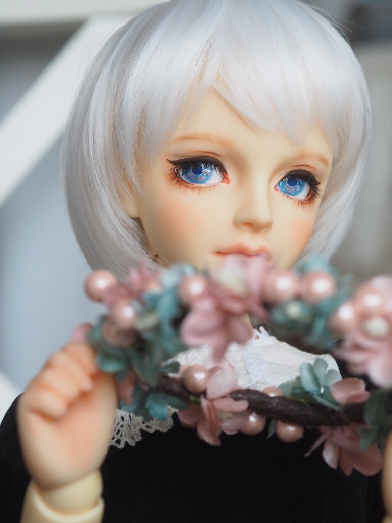 16mm/10mm 紫陽花色 水彩タイプ 七宝グラスアイ 七宝焼きドールアイ