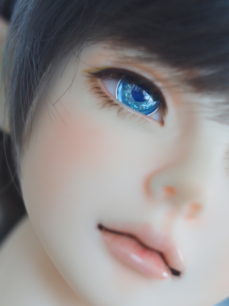 【2種類】16mm/8.5mm ブルー系ジェムタイプ 七宝グラスアイ 七宝焼きドールアイ