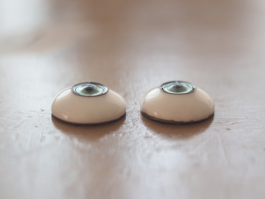 18mm/9mm グリーン系カッパータイプ 七宝グラスアイ 七宝焼きドールアイ