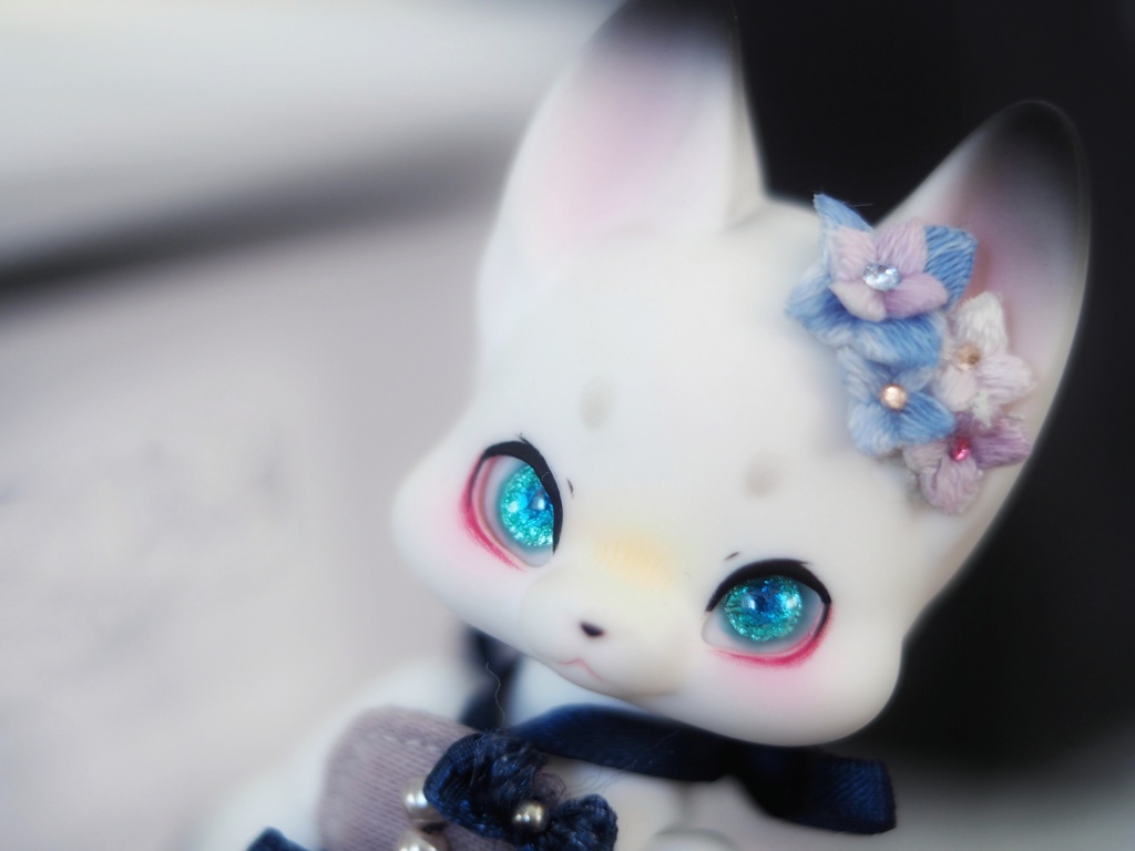 10mm/6.5mm ブルーグリーン系水彩タイプ 七宝グラスアイ 七宝焼きドールアイ