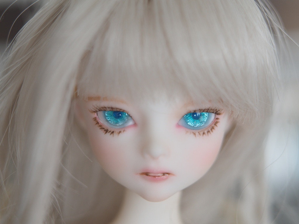 8mm/5.5mm ブルーグリーン系水彩タイプ 七宝グラスアイ 七宝焼きドールアイ