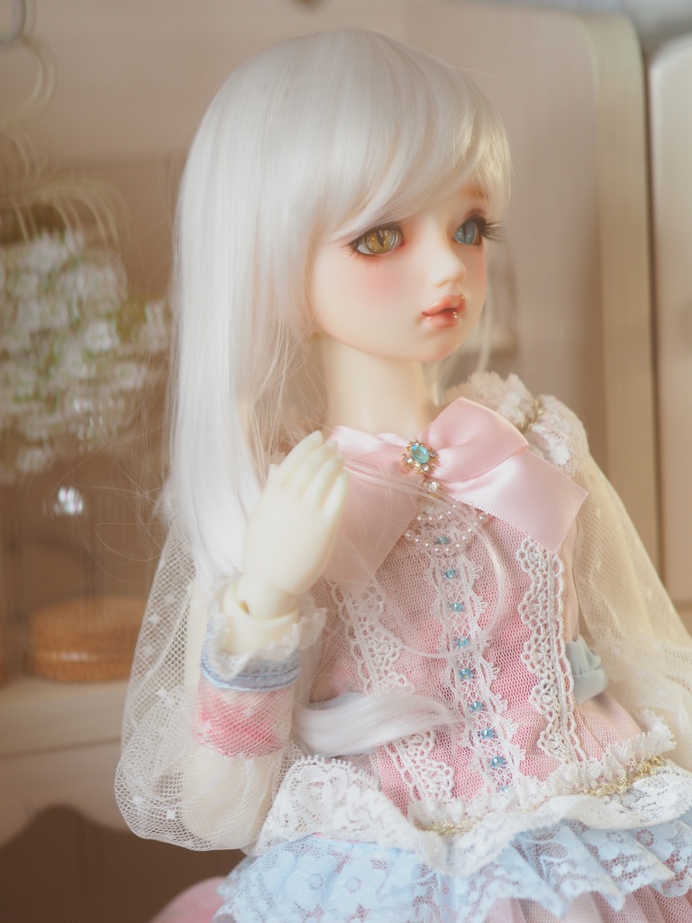 18.5mm/10mm 猫目オッドアイ ジェムタイプ 七宝グラスアイ 七宝焼きドールアイ