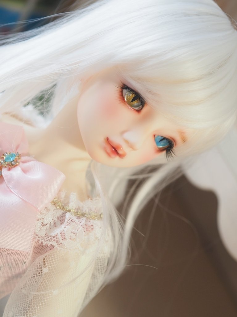 18.5mm/10mm 猫目オッドアイ ジェムタイプ 七宝グラスアイ 七宝焼きドールアイ