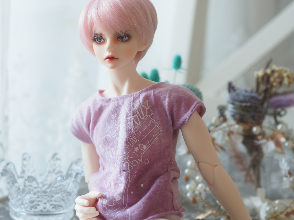 10mm/6mm ジェムタイプ青×紫 七宝グラスアイ 七宝焼きドールアイ