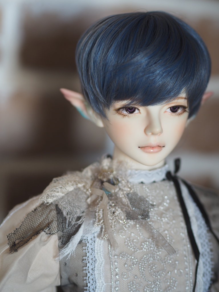 15.5mm/7mm 小虹彩パープル系カッパータイプ 七宝グラスアイ 七宝焼きドールアイ