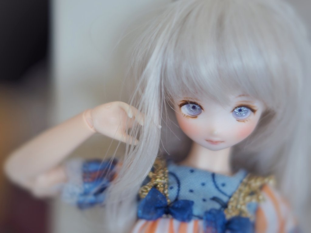 8mm/4.5mm 小虹彩薄紫系水彩タイプ 七宝グラスアイ 七宝焼きドールアイ
