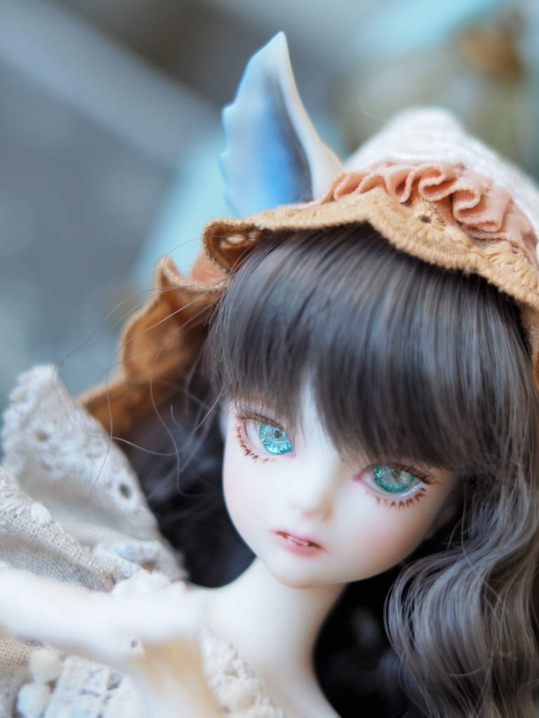 10mm/5mm 小虹彩ブルーグリーン系水彩タイプ 七宝グラスアイ 七宝焼きドールアイ