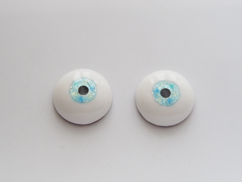 18mm/9mm 水色系水彩タイプ 七宝グラスアイ