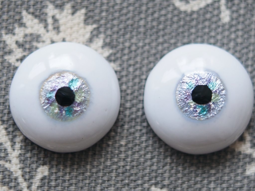 18mm/9mm 紫系水彩タイプ 七宝グラスアイ