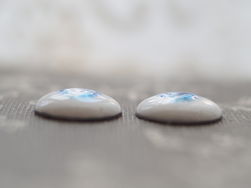 20mm/11.5-10.5mm kumako用ブルー系 水彩タイプ 七宝グラスアイ