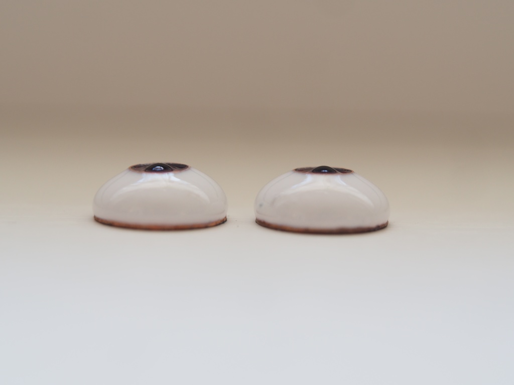 15mm/7mm 紫×ピンク系カッパータイプ 七宝グラスアイ
