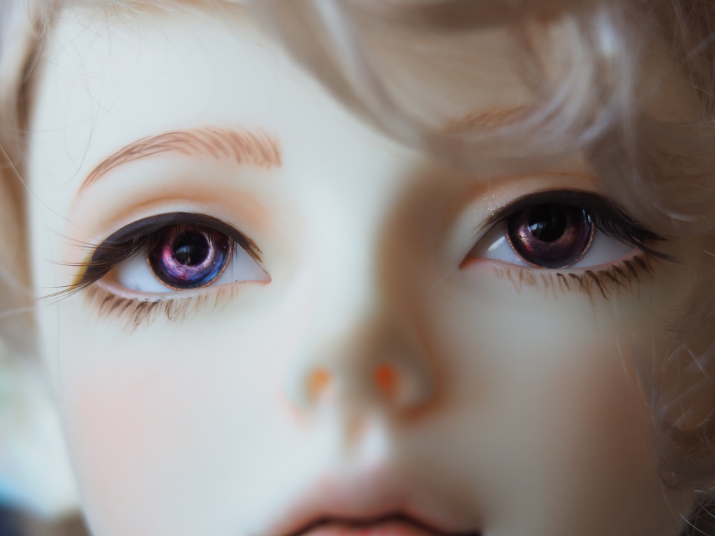 15mm/7mm 紫×ピンク系カッパータイプ 七宝グラスアイ