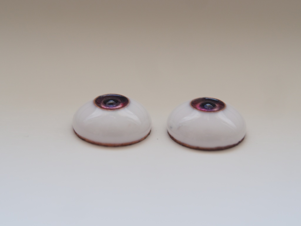 15mm/7mm 紫×ピンク系カッパータイプ 七宝グラスアイ