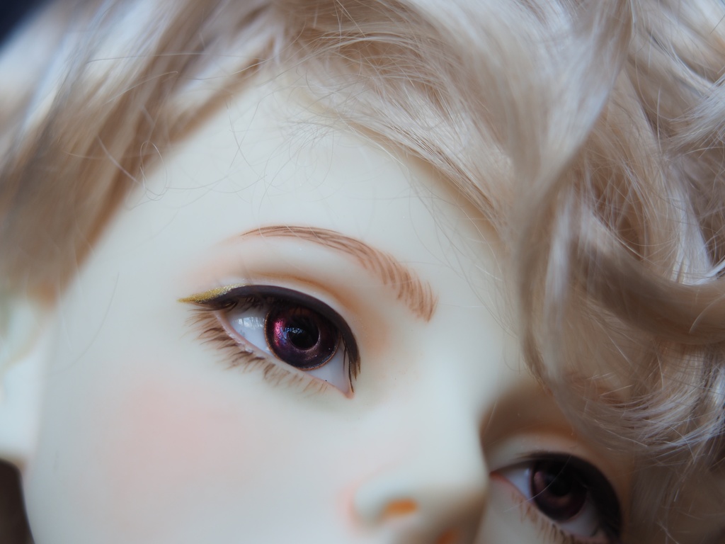 15mm/7mm 紫×ピンク系カッパータイプ 七宝グラスアイ