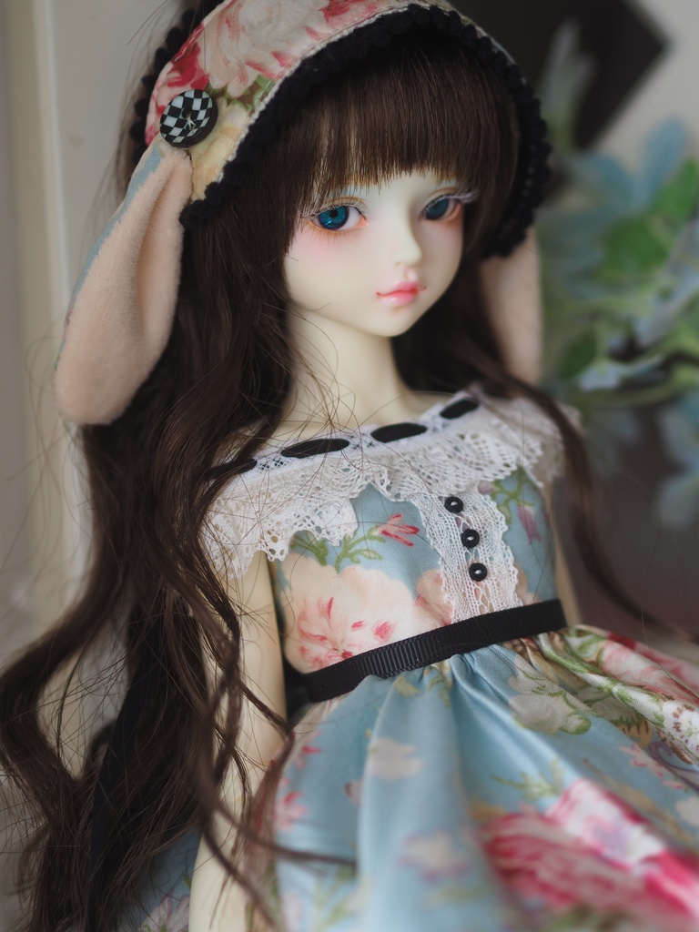 【B品】14mm/7mm ブルーグリーン系ジェムタイプ(銅線)七宝グラスアイ