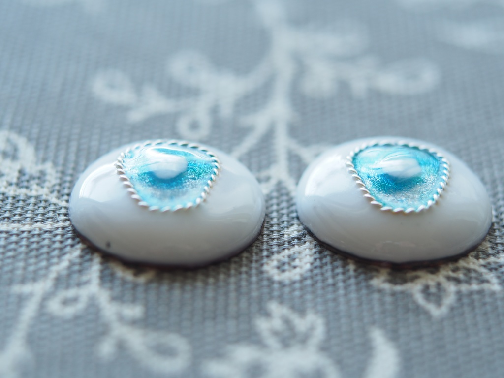 20mm/12mm-10.5mm kumako用エメラルド ジェムタイプ 七宝グラスアイ