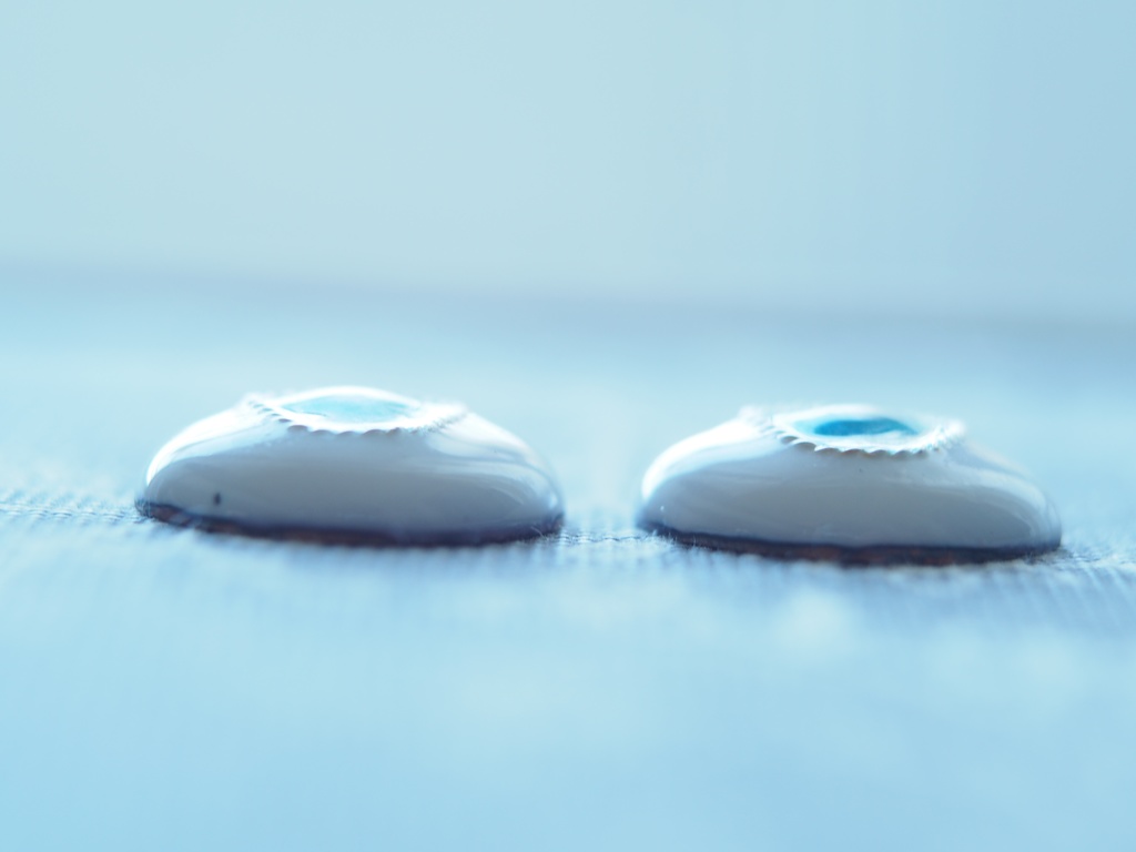 20mm/12mm-10.5mm kumako用エメラルド ジェムタイプ 七宝グラスアイ