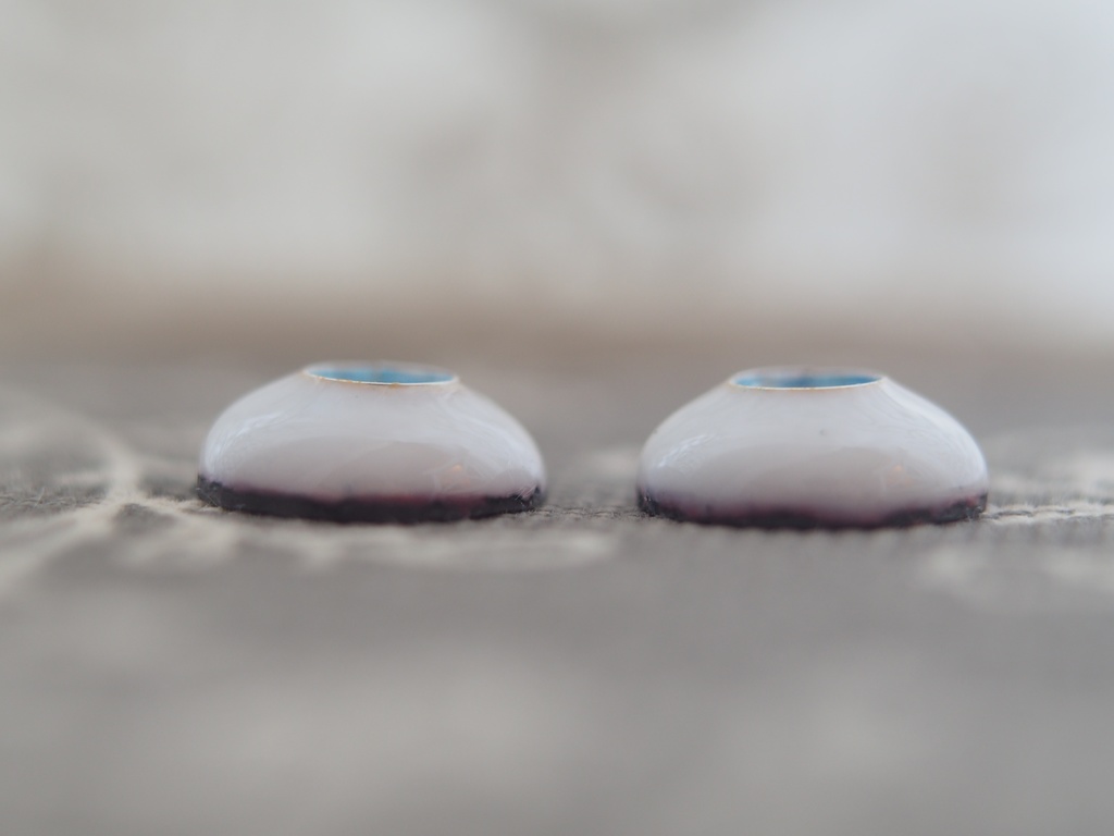 12mm/5.5mm 水色系ジェムタイプ 七宝グラスアイ