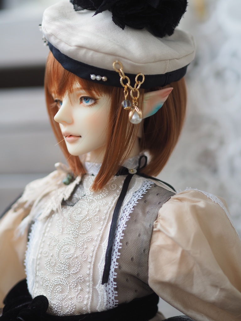 【B品】16mm/6mm 水色系小虹彩ジェムタイプ 七宝グラスアイ