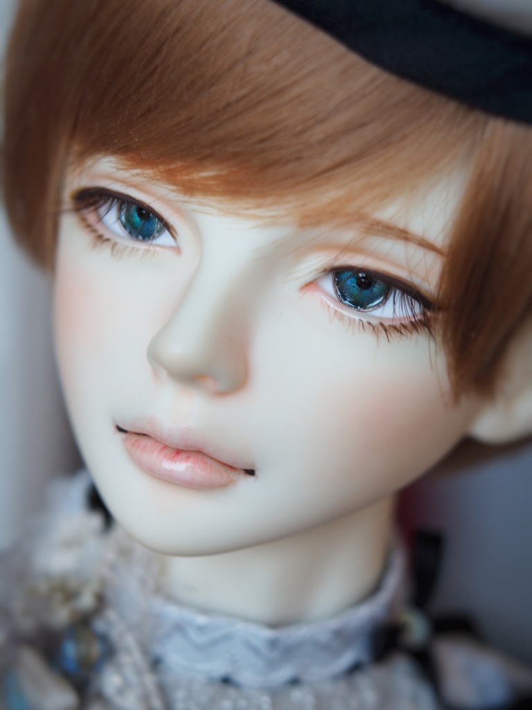 18mm/7mm ブルー×グリーン系カッパータイプ 小虹彩 七宝グラスアイ