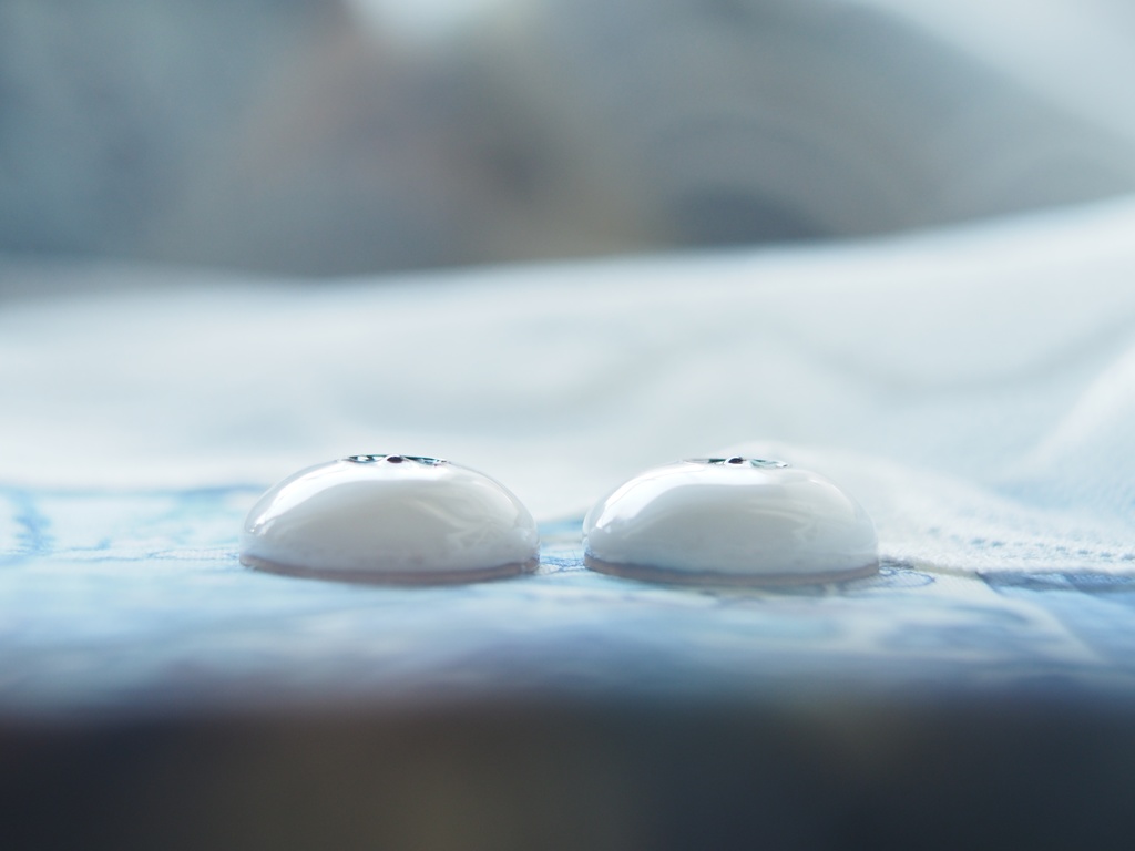 18mm/7mm ブルー×グリーン系カッパータイプ 小虹彩 七宝グラスアイ