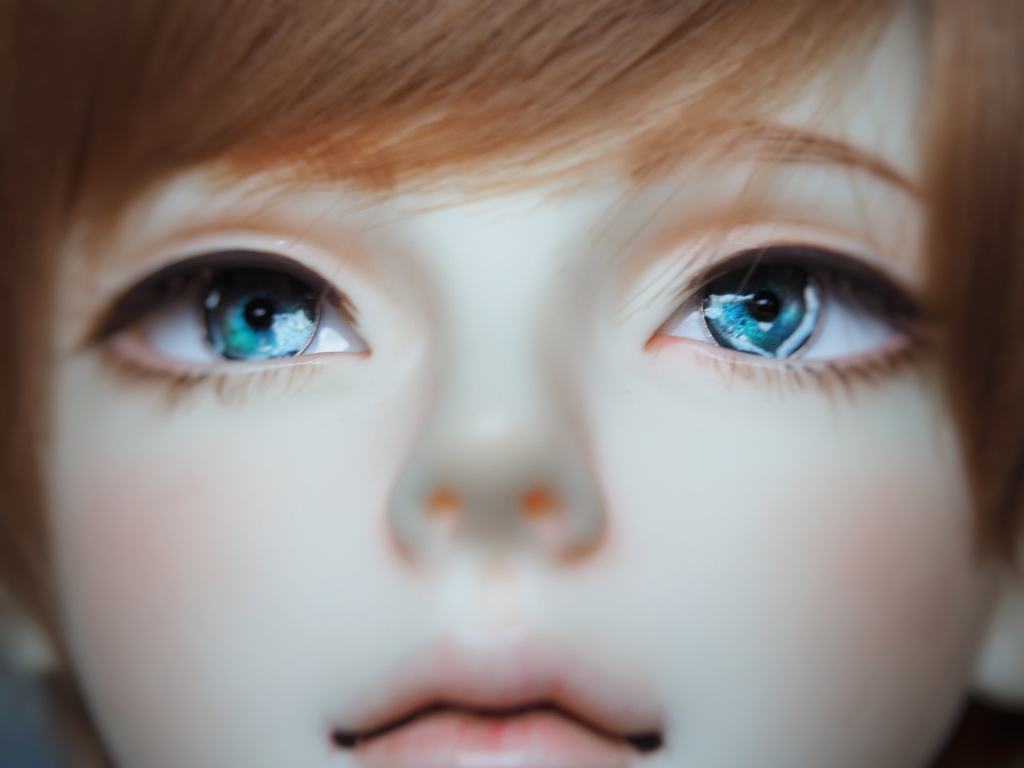 18mm/7mm ブルー×グリーン系カッパータイプ 小虹彩 七宝グラスアイ