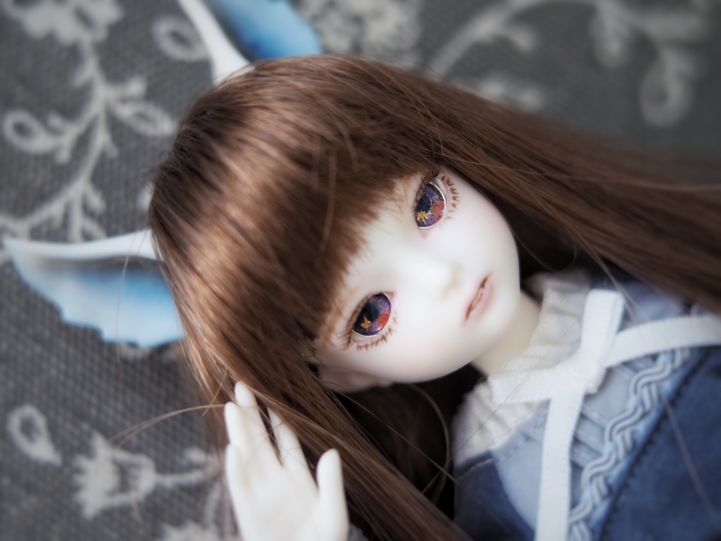 8mm/6mm 夕暮れに一番星 ジェムタイプ 七宝グラスアイ