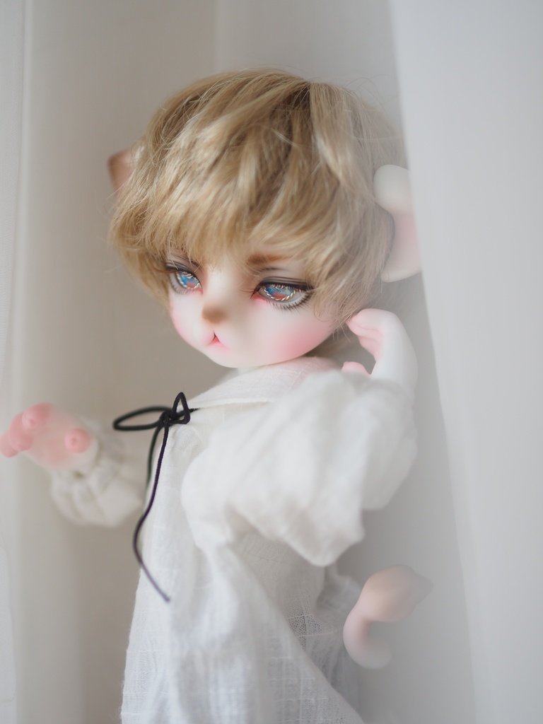 15mm/9.5-8.5mm ブルー×ピンク ジェムタイプ 七宝グラスアイ