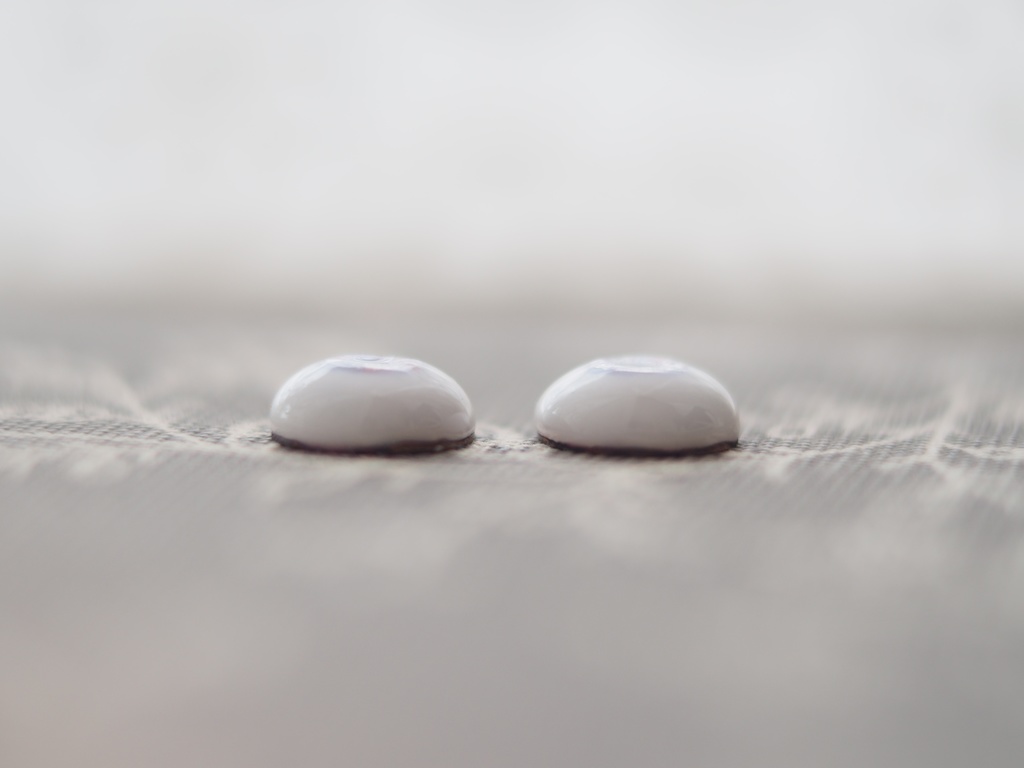 13mm/7.5mm ピンク×パープル水彩タイプ 七宝グラスアイ