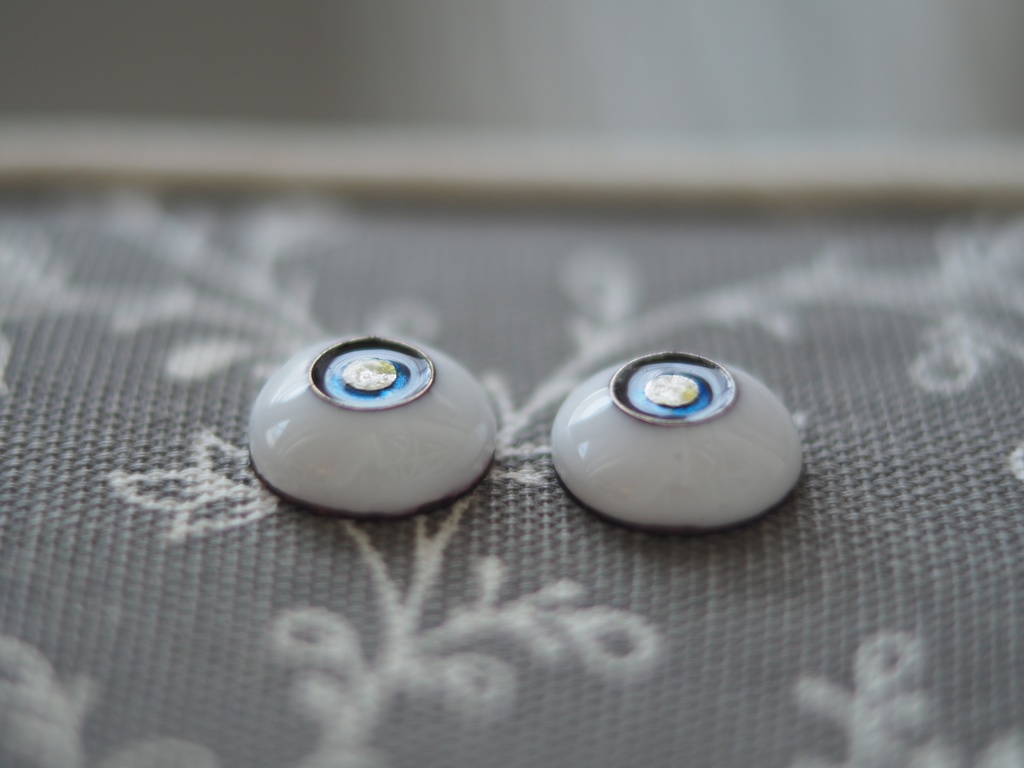 15mm/8mm 中秋の名月 カッパータイプ 七宝グラスアイ
