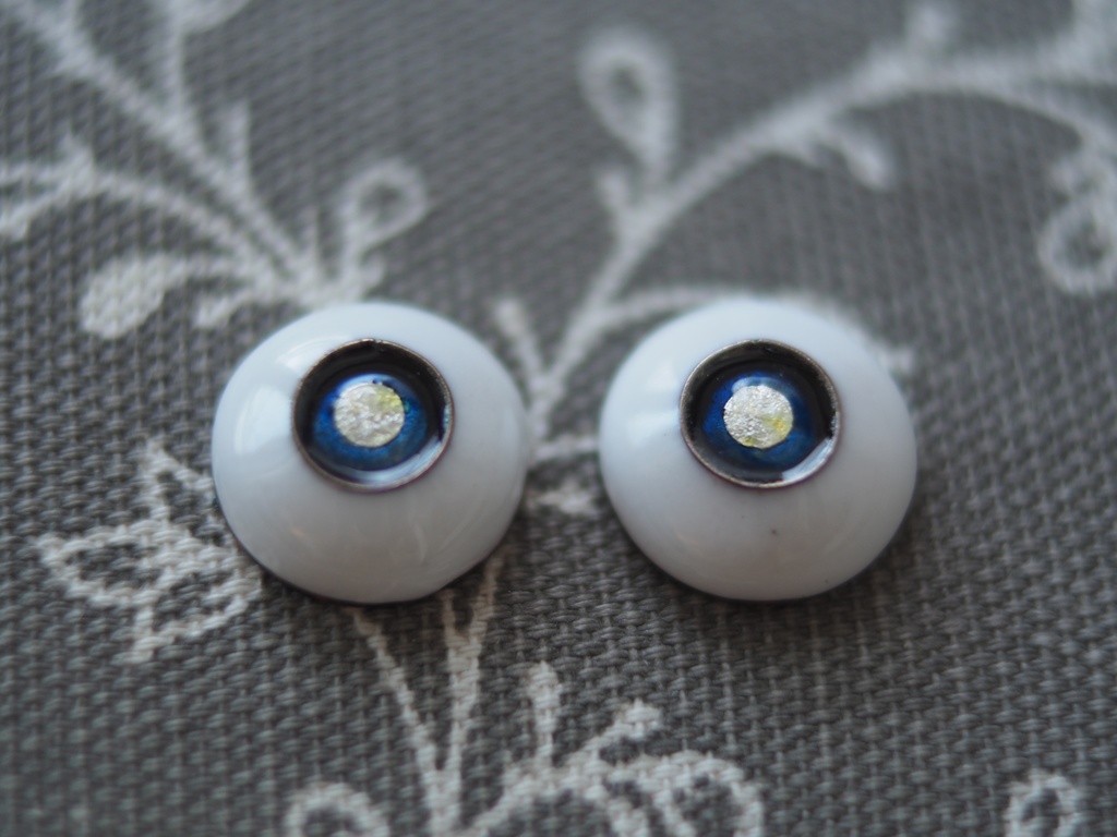 15mm/8mm 中秋の名月 カッパータイプ 七宝グラスアイ
