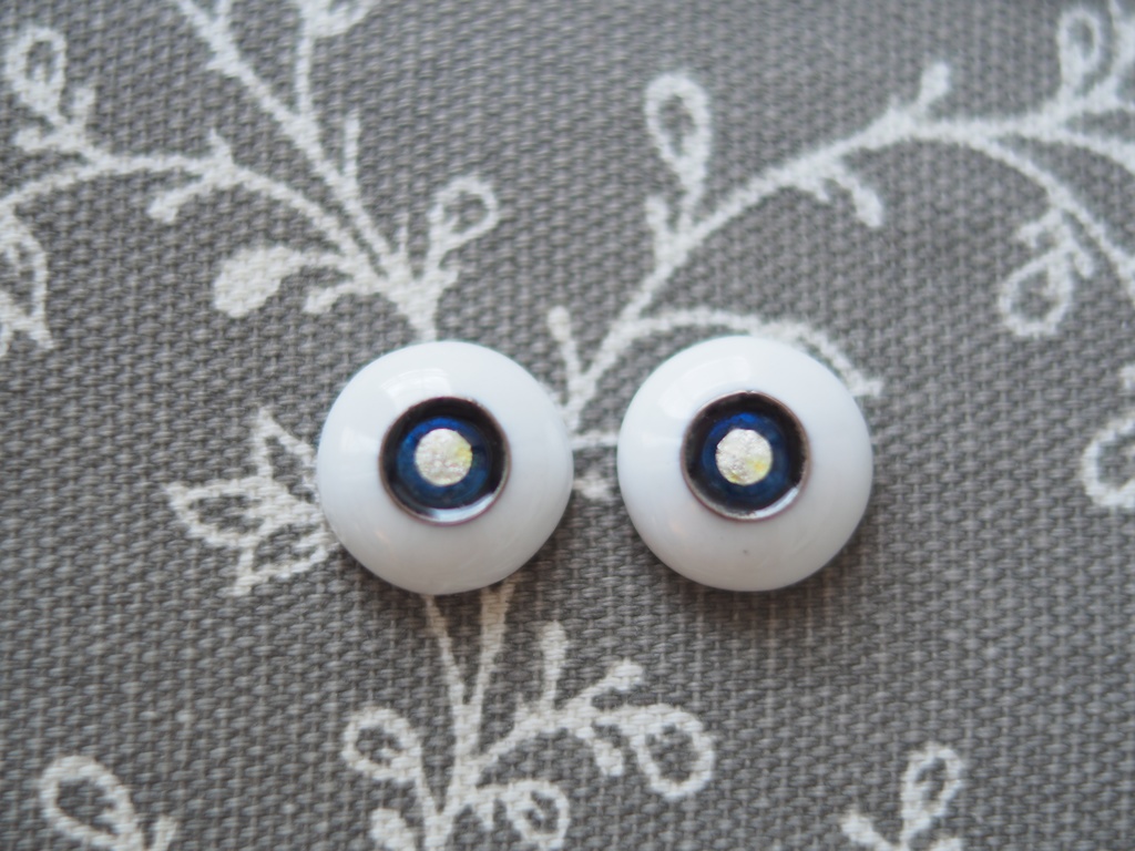 15mm/8mm 中秋の名月 カッパータイプ 七宝グラスアイ