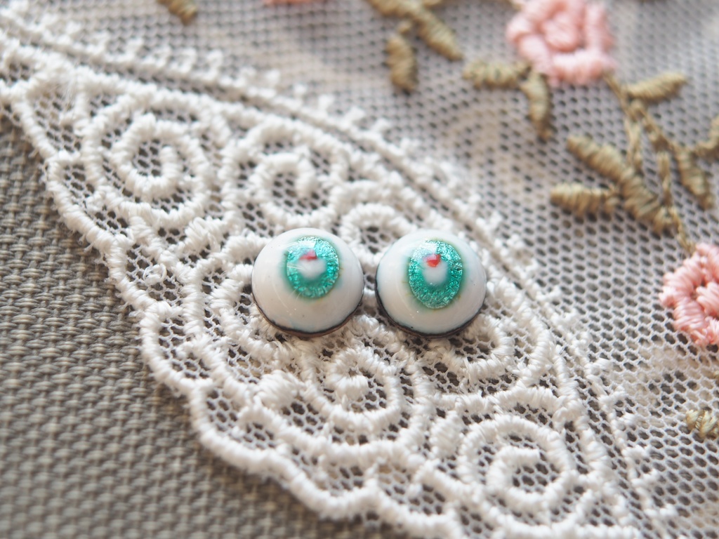 8mm/5.5-4.5mm メロンソーダ水彩タイプ 七宝グラスアイ