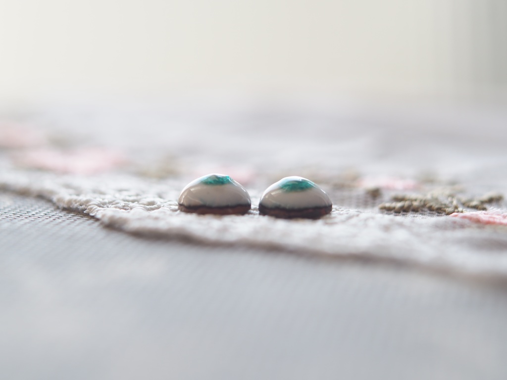 8mm/5.5-4.5mm メロンソーダ水彩タイプ 七宝グラスアイ