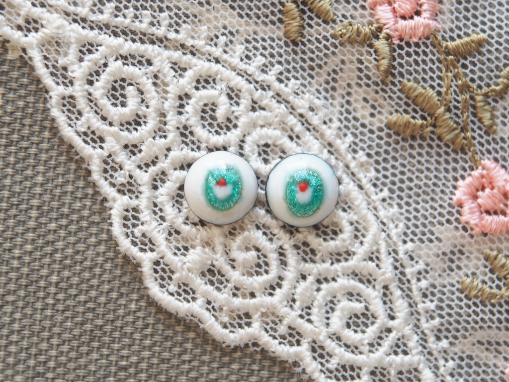 8mm/5.5-4.5mm メロンソーダ水彩タイプ 七宝グラスアイ