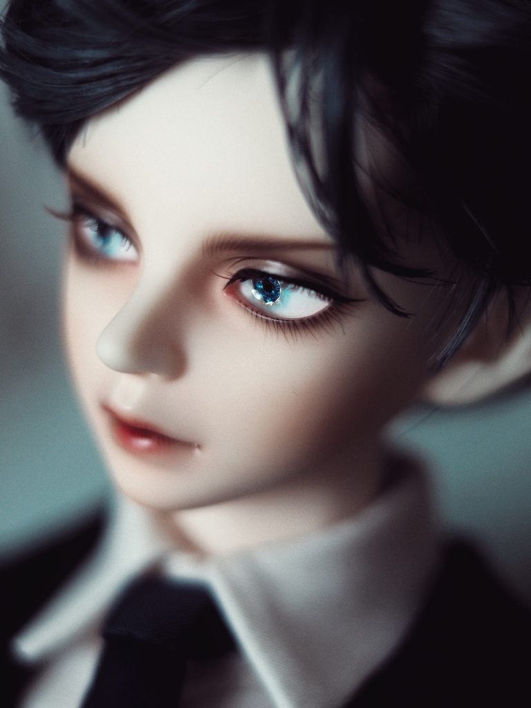 13mm/5mm 小虹彩青系ジェム+水彩タイプ 七宝グラスアイ