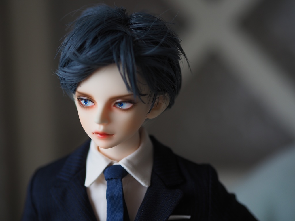 13mm/5mm 小虹彩青系ジェム+水彩タイプ 七宝グラスアイ