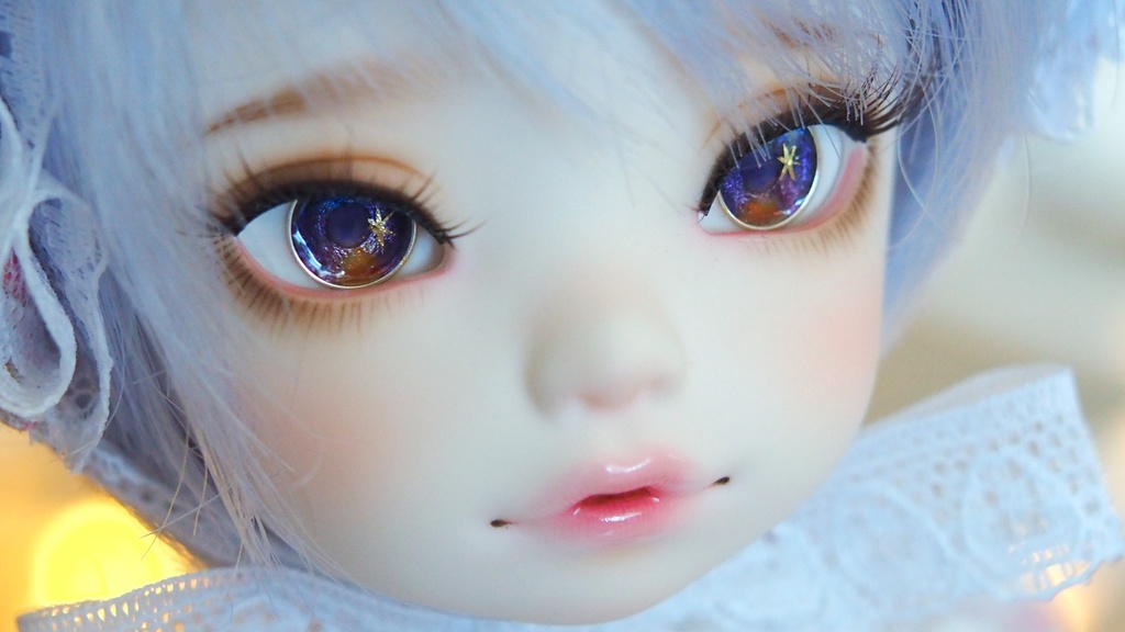 14mm/6mm 夕暮れに一番星 ジェムタイプ 七宝グラスアイ