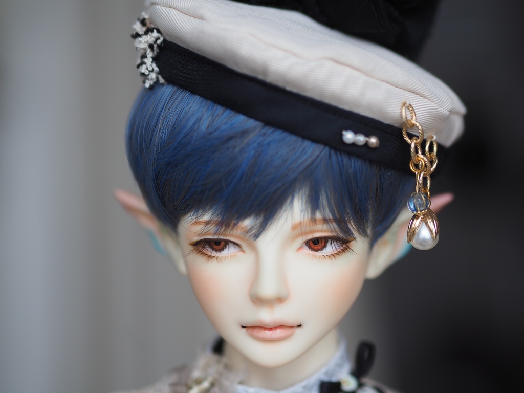 15mm/6.5mm 小虹彩淡オレンジ より線カッパータイプ 七宝グラスアイ