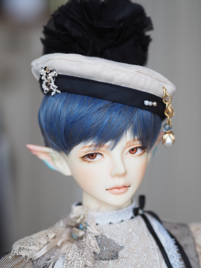 15mm/6.5mm 小虹彩淡オレンジ より線カッパータイプ 七宝グラスアイ