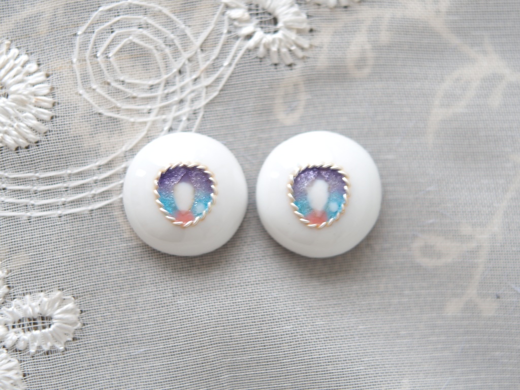 16mm/8.5-8mm ゆめかわグラデーションジェムタイプ 七宝グラスアイ