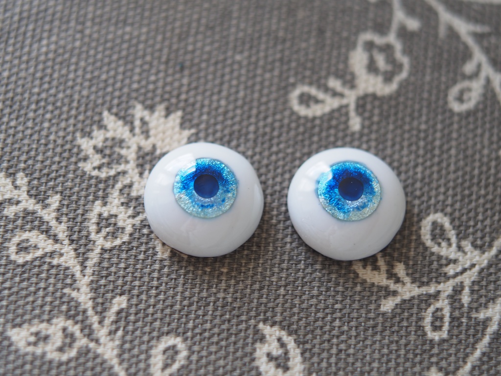 15mm/9mm 海色グラデーション水彩タイプ 七宝グラスアイ