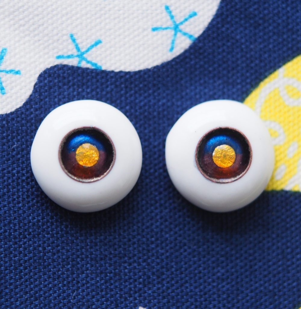16mm/8mm 夕暮れに満月カッパータイプ 七宝グラスアイ