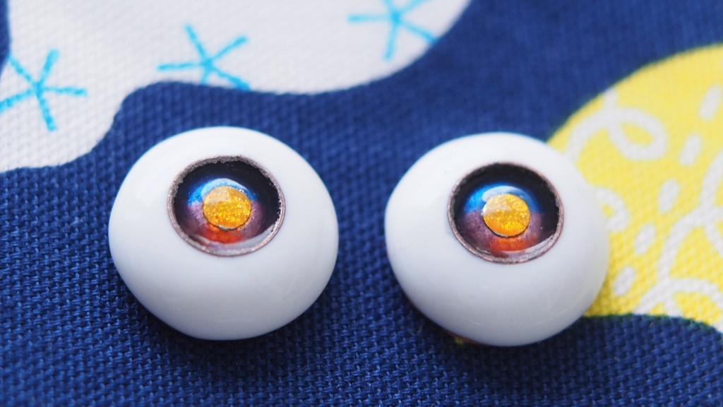 16mm/8mm 夕暮れに満月カッパータイプ 七宝グラスアイ
