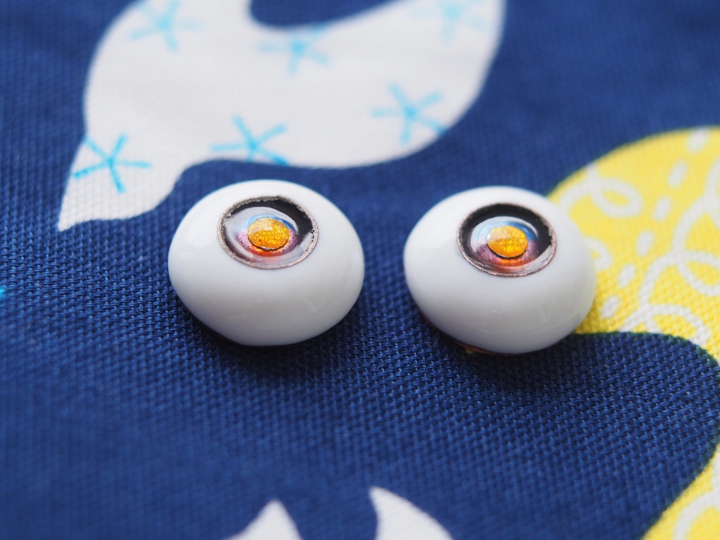16mm/8mm 夕暮れに満月カッパータイプ 七宝グラスアイ