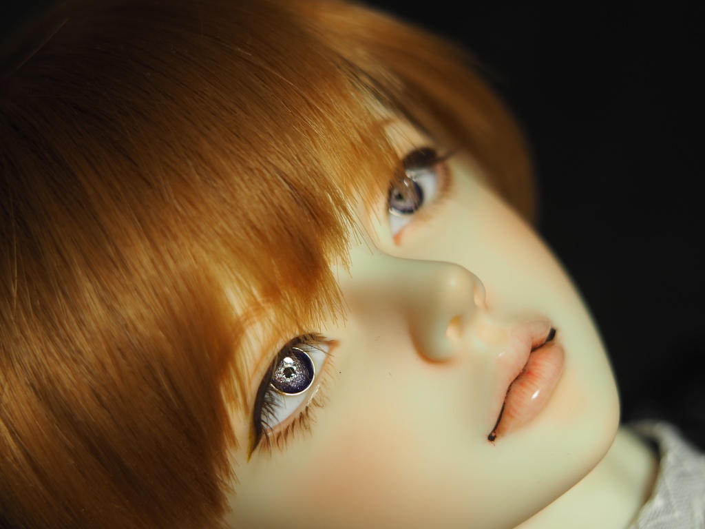 15mm/6mm 小虹彩紫系ジェムタイプ 七宝グラスアイ