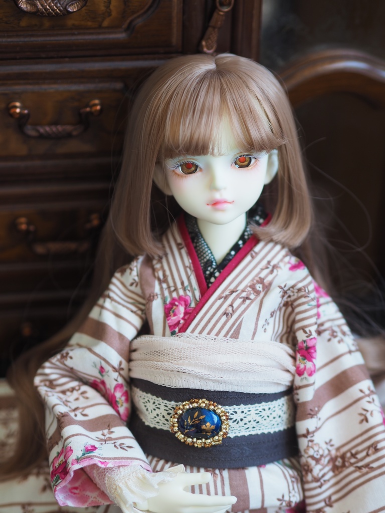 16mm/8mm スタッフドオリーブ色ジェムタイプ 七宝グラスアイ