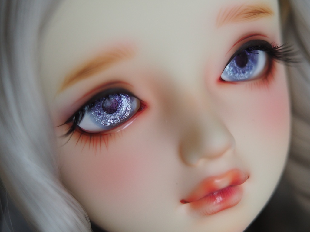 18mm/9.5mm 紫系グラデーション水彩タイプ 七宝グラスアイ