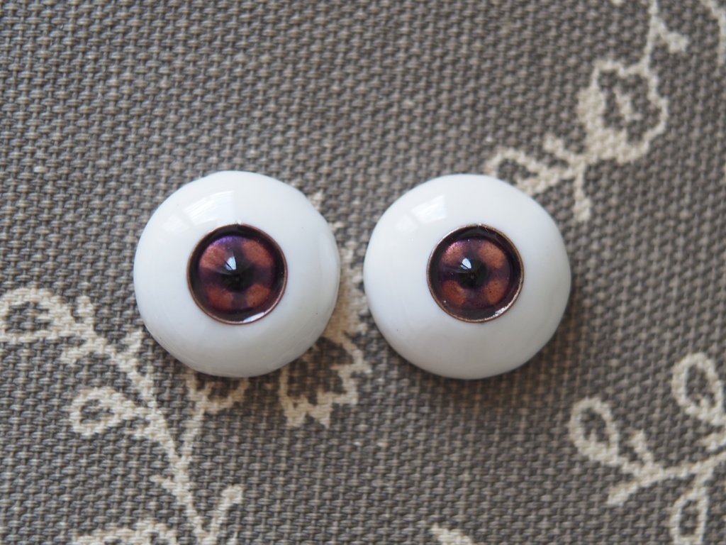 18mm/9mm 紫系カッパータイプ 七宝グラスアイ