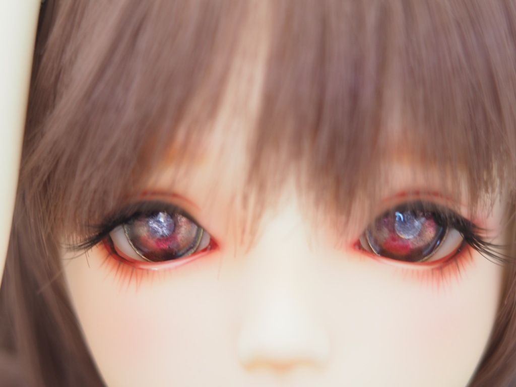 18mm/10.5mm ピンク×パープル カッパータイプ 七宝グラスアイ